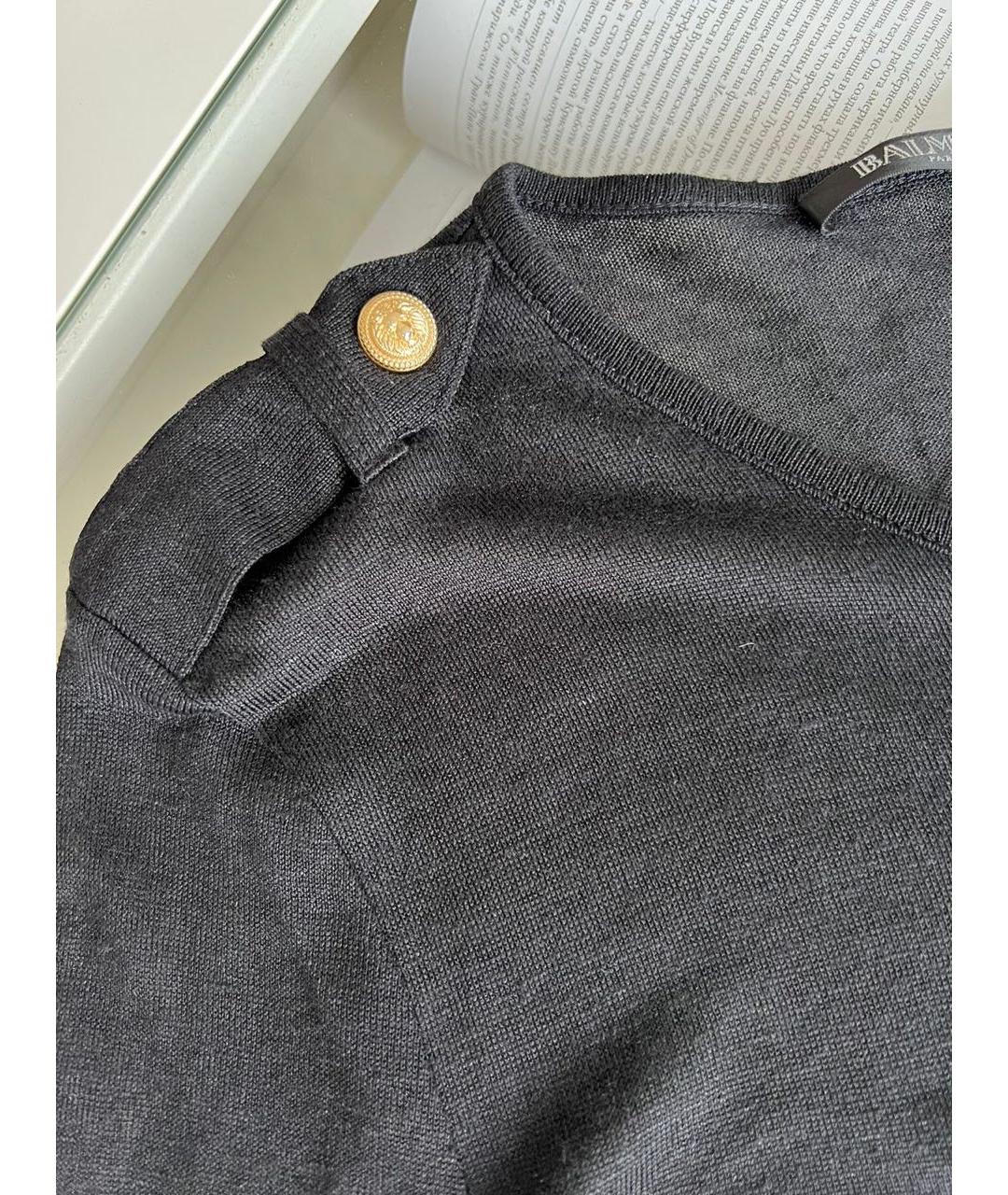 BALMAIN Черный джемпер / свитер, фото 6