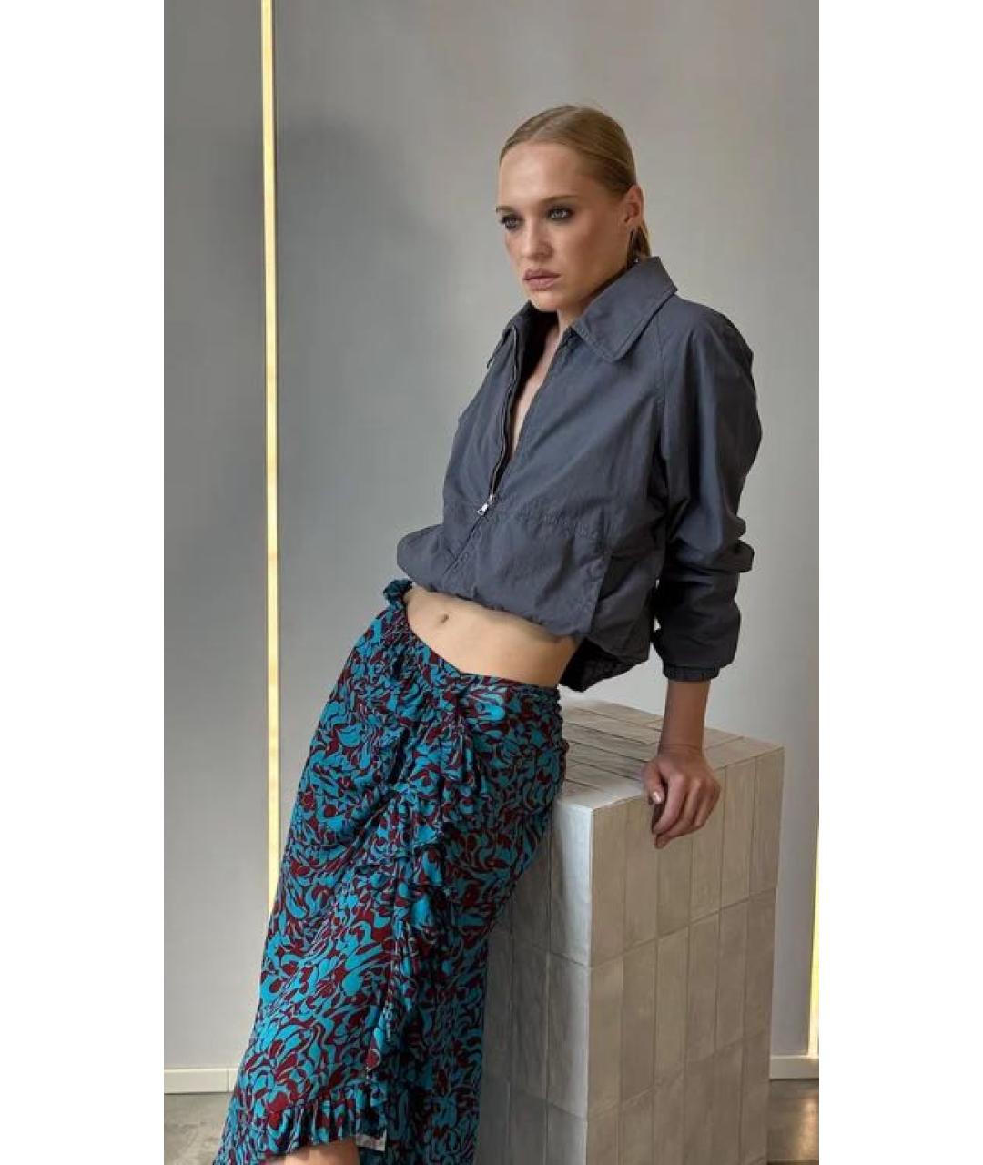 DRIES VAN NOTEN Серая хлопковая куртка, фото 3