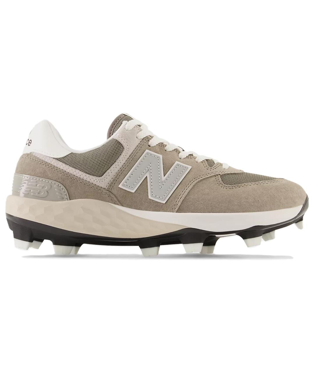 NEW BALANCE Бежевые кожаные кроссовки, фото 1