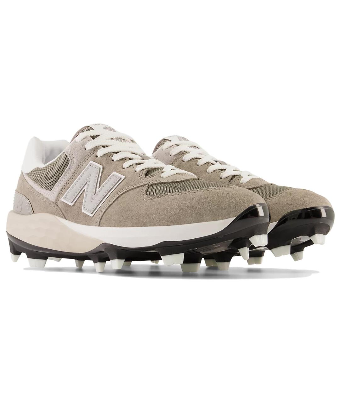 NEW BALANCE Бежевые кожаные кроссовки, фото 3