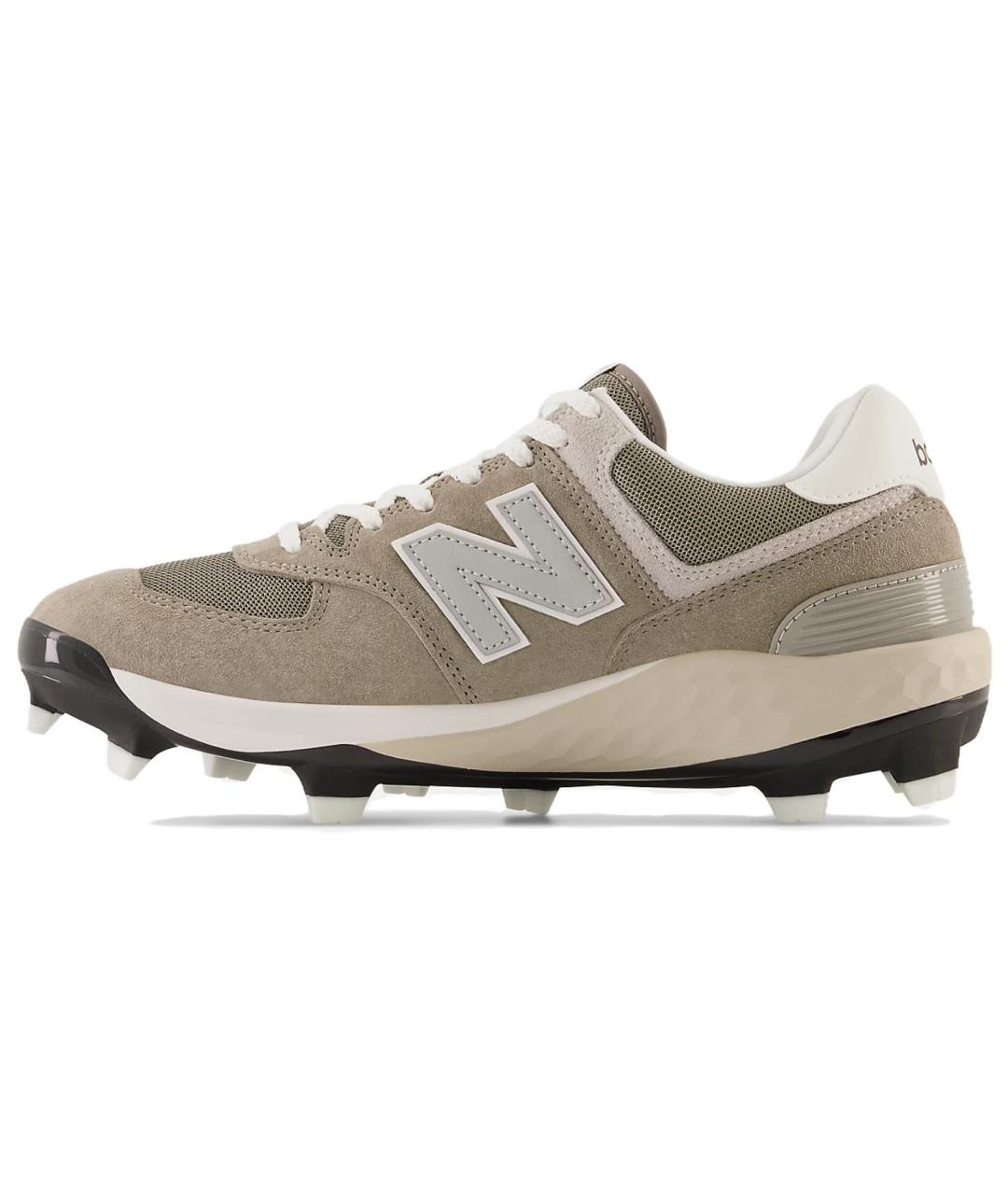 NEW BALANCE Бежевые кожаные кроссовки, фото 2