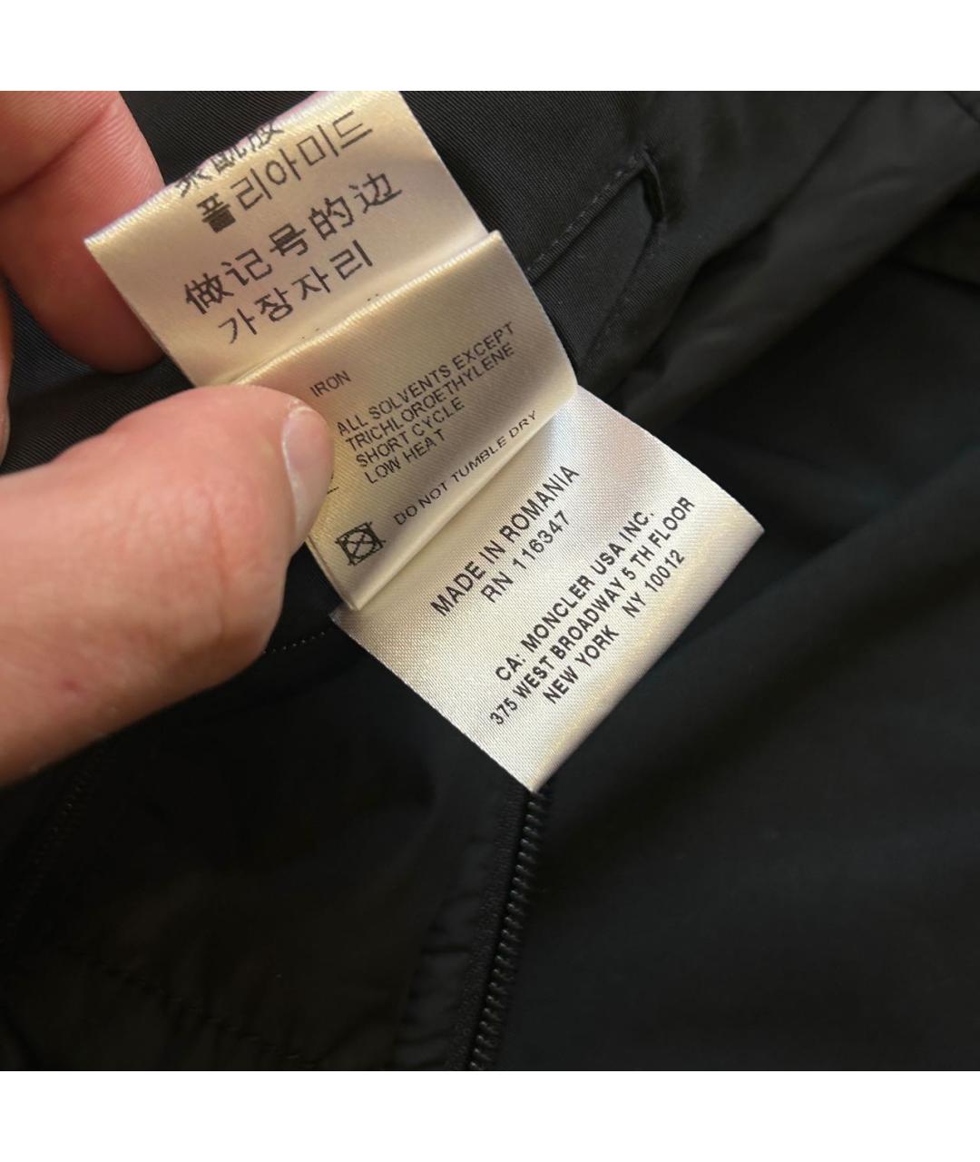 MONCLER Черная куртка, фото 2