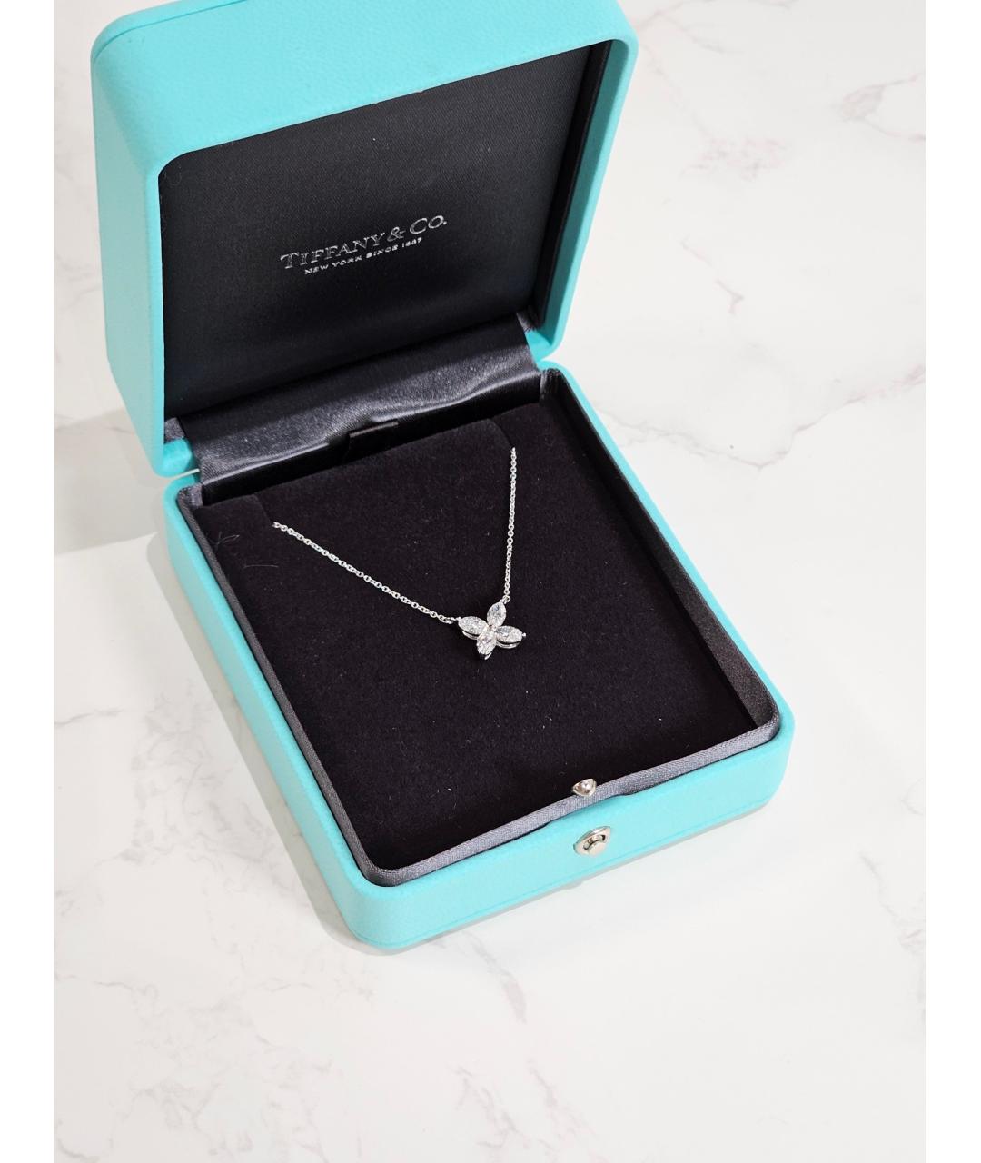 TIFFANY&CO Серебряное платиновое колье, фото 5