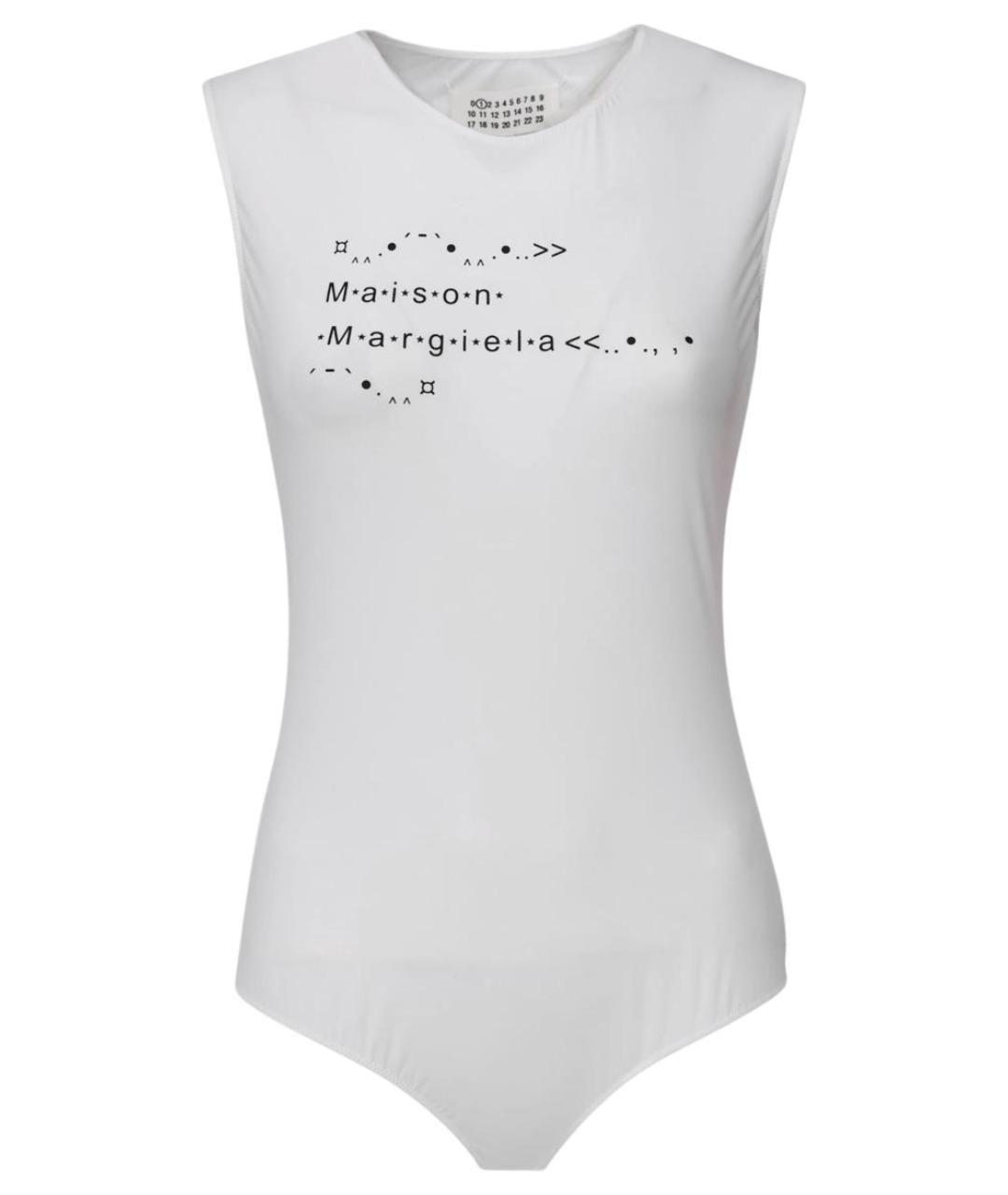 MAISON MARGIELA Белое полиамидовое боди, фото 1
