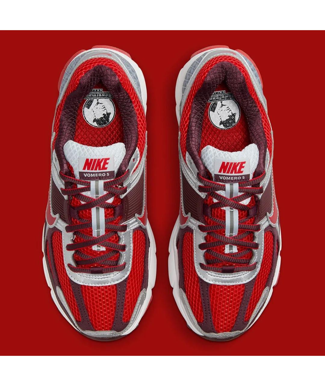 NIKE Красные текстильные кроссовки, фото 3