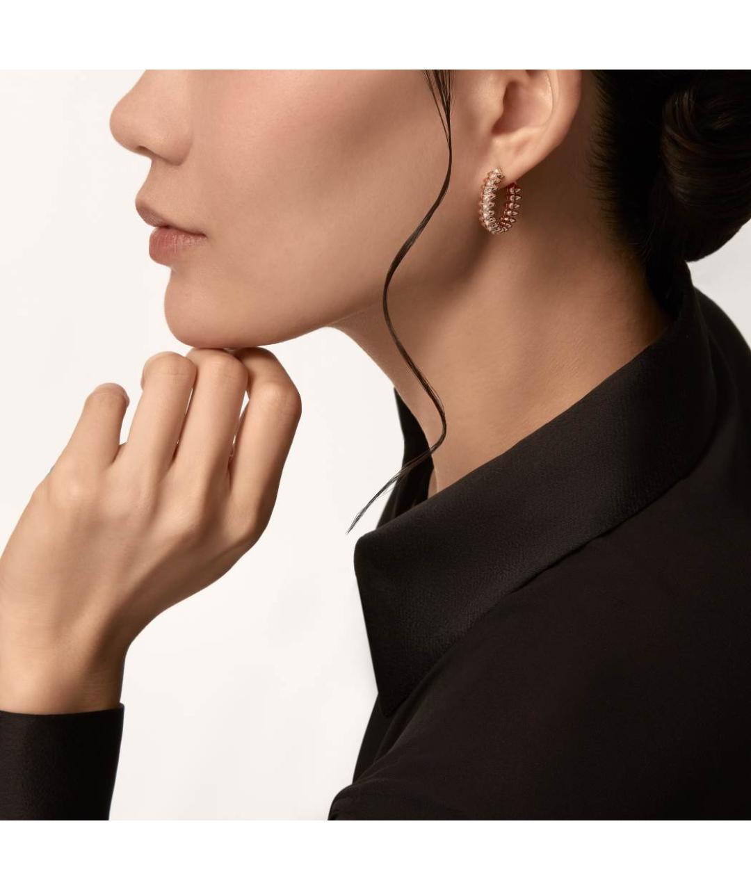 CARTIER Золотые серьги из розового золота, фото 3