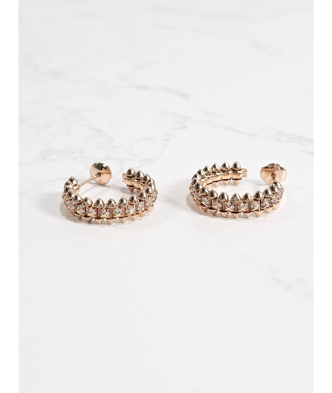 CARTIER Золотые серьги из розового золота, фото 4