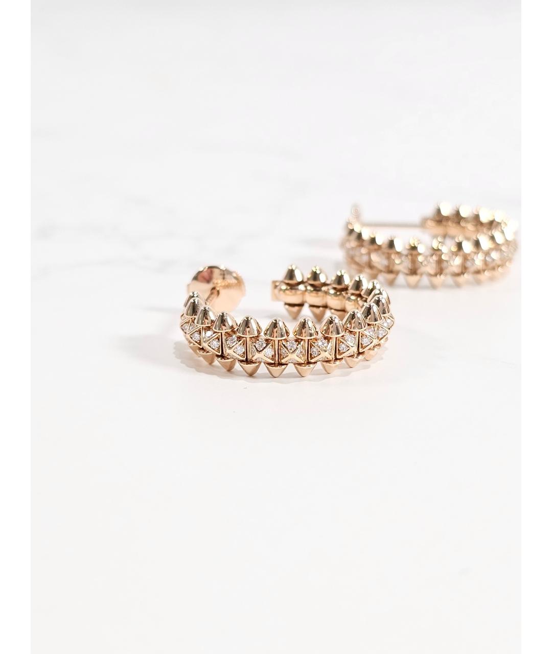 CARTIER Золотые серьги из розового золота, фото 2