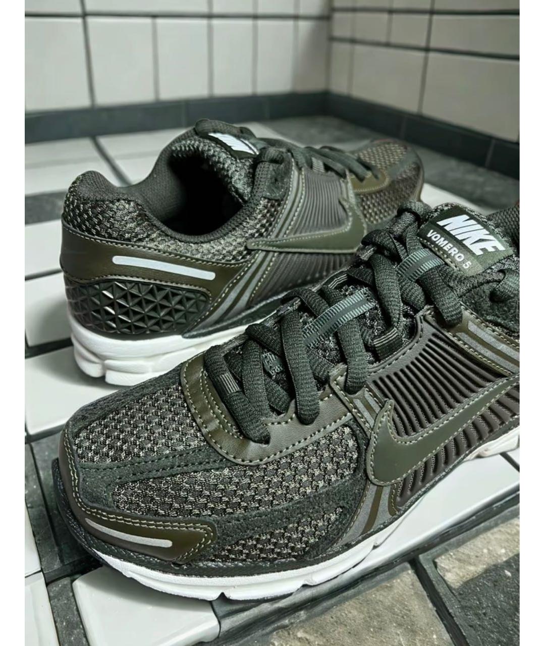 NIKE Зеленые текстильные кроссовки, фото 7