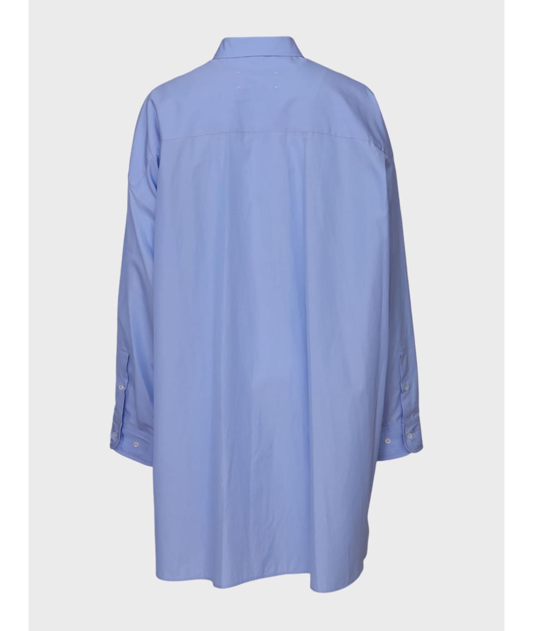 MAISON MARGIELA Голубое хлопковое повседневное платье, фото 2