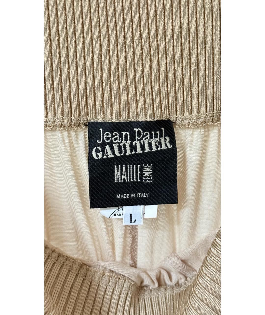 JEAN PAUL GAULTIER Бежевые брюки широкие, фото 7