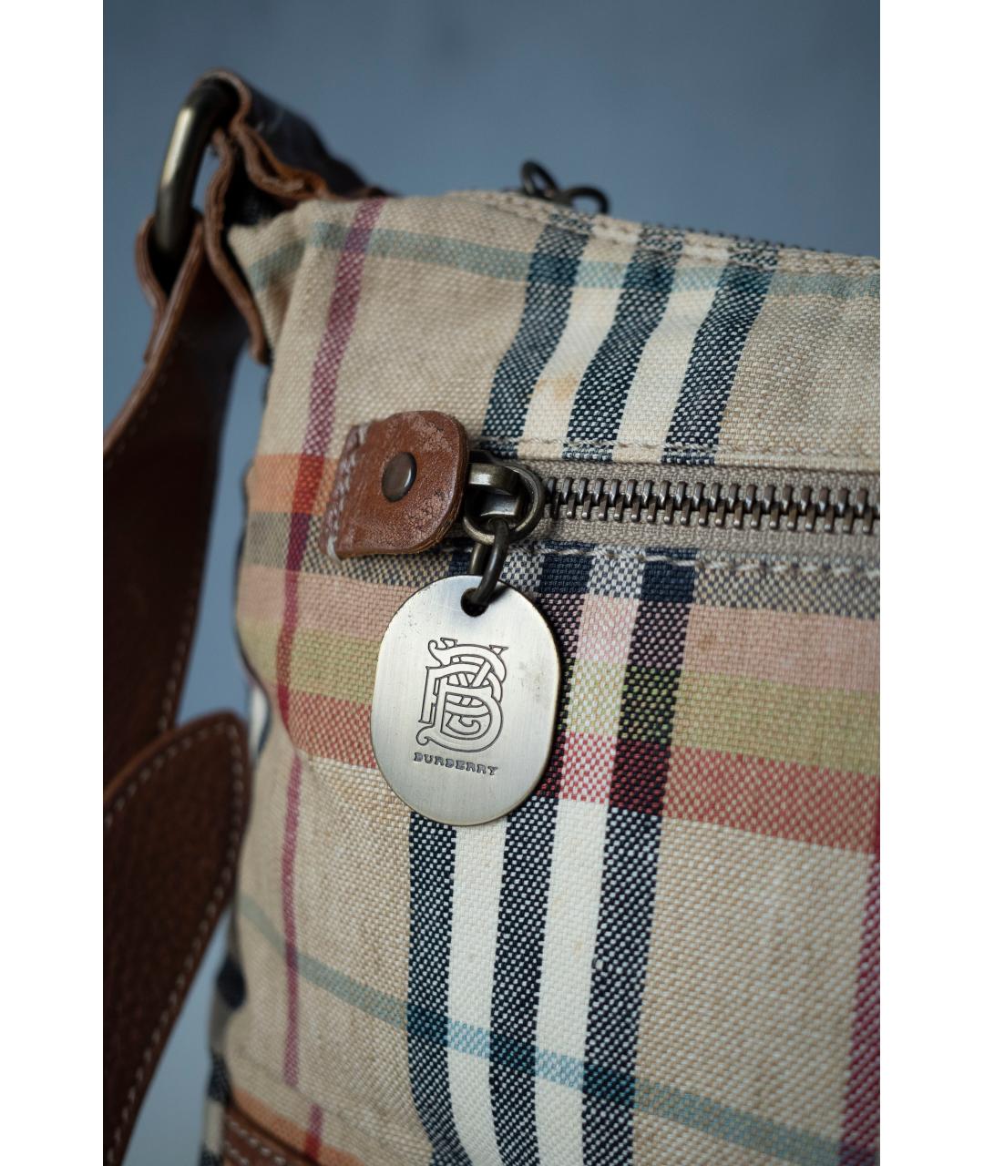 BURBERRY Мульти хлопковая сумка через плечо, фото 3