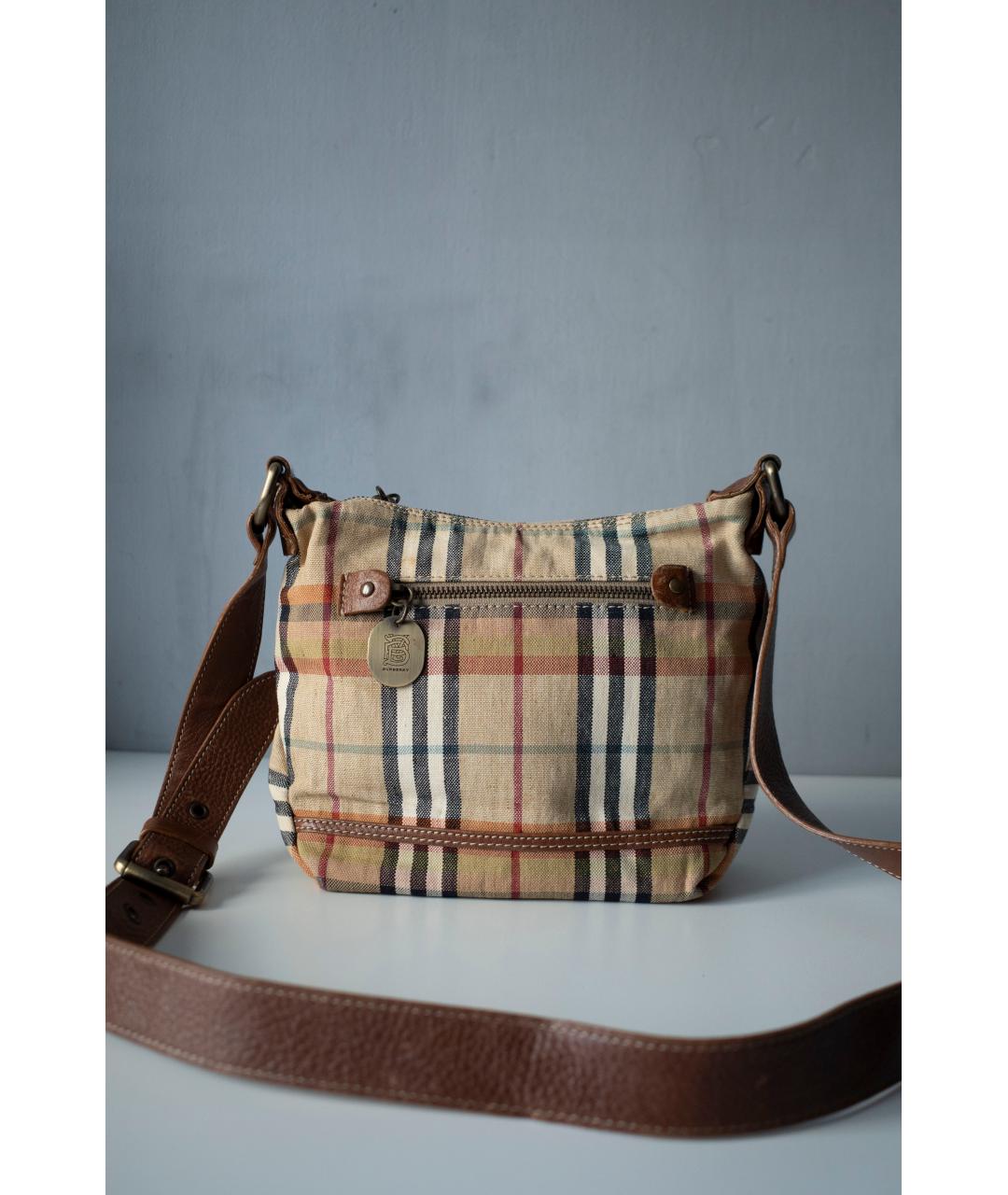 BURBERRY Мульти хлопковая сумка через плечо, фото 2