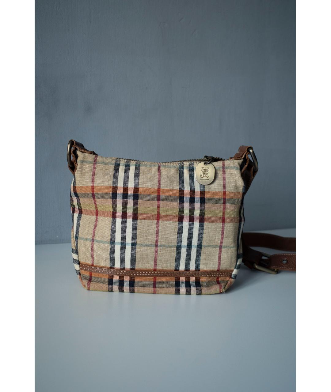 BURBERRY Мульти хлопковая сумка через плечо, фото 4