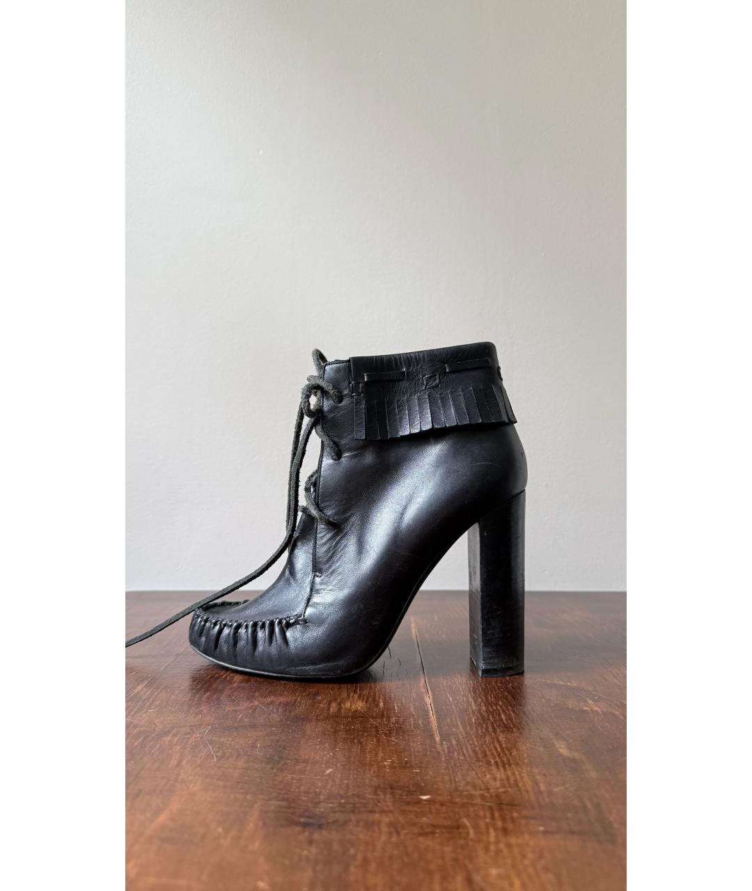 TOM FORD Черные кожаные ботинки, фото 9