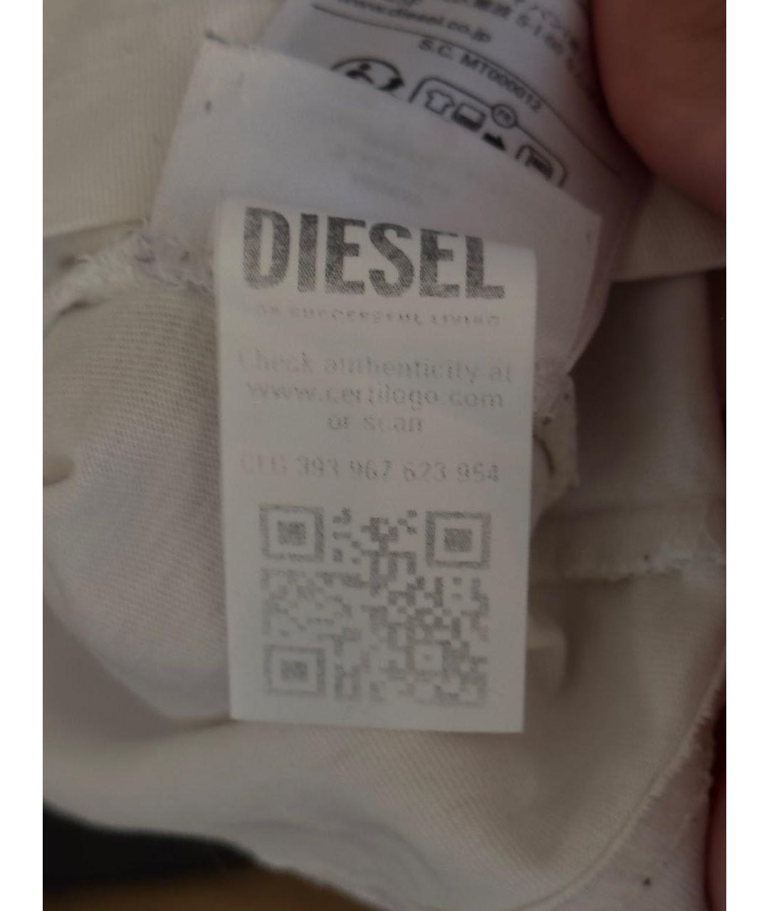 DIESEL Белая хлопковая футболка, фото 5