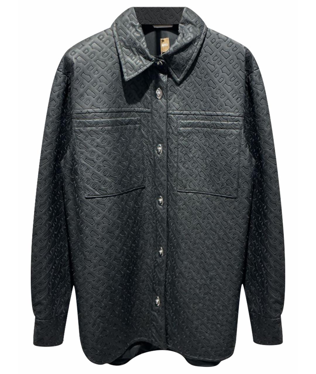 HUGO BOSS Черная полиэстеровая куртка, фото 1