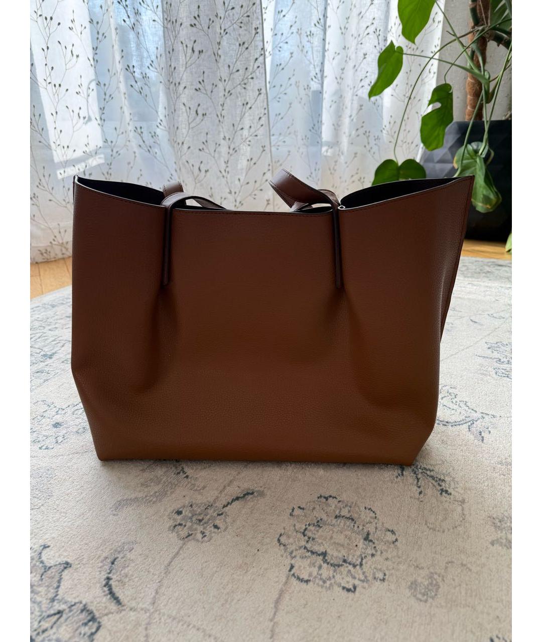 MICHAEL KORS Коричневая кожаная сумка тоут, фото 2