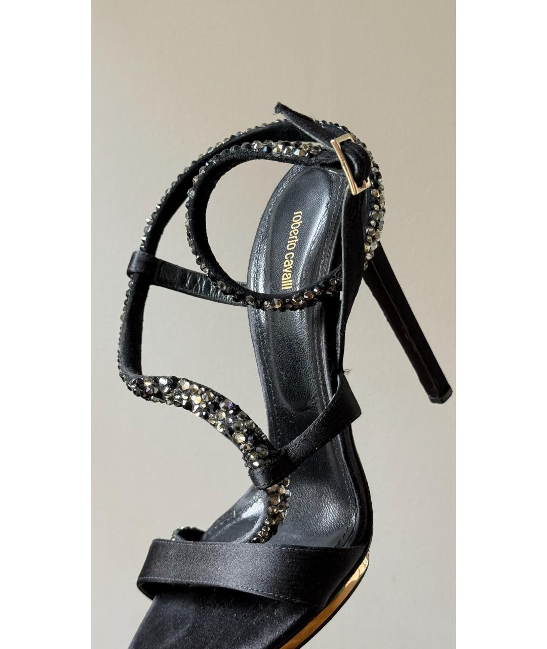 ROBERTO CAVALLI Черные босоножки, фото 7