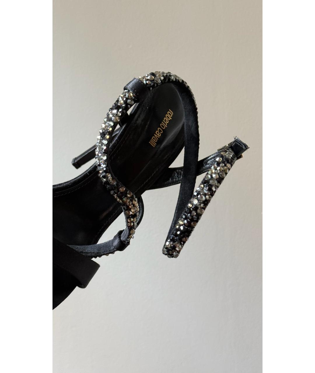 ROBERTO CAVALLI Черные босоножки, фото 6