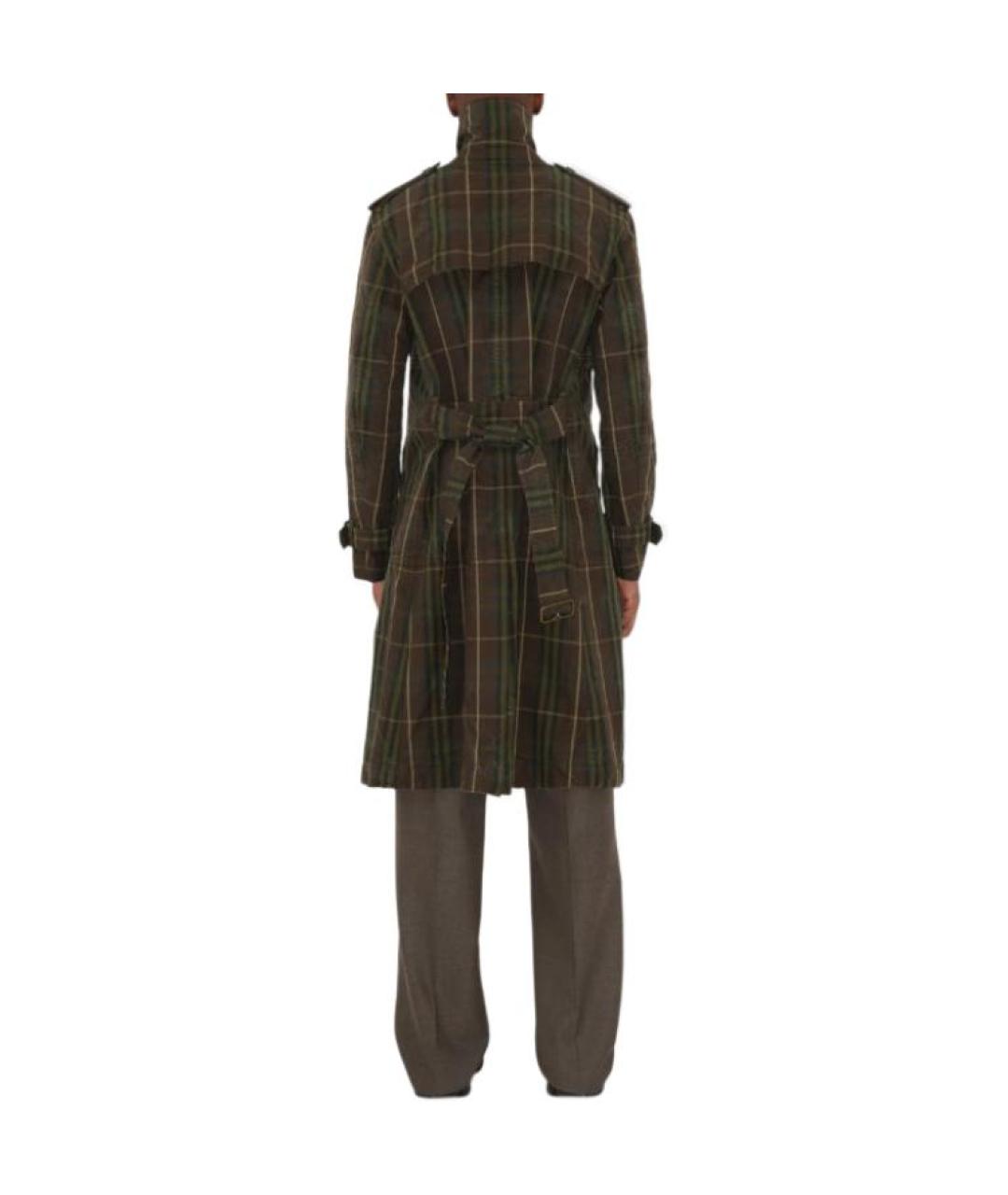 BURBERRY Зеленый тренч / плащ, фото 5