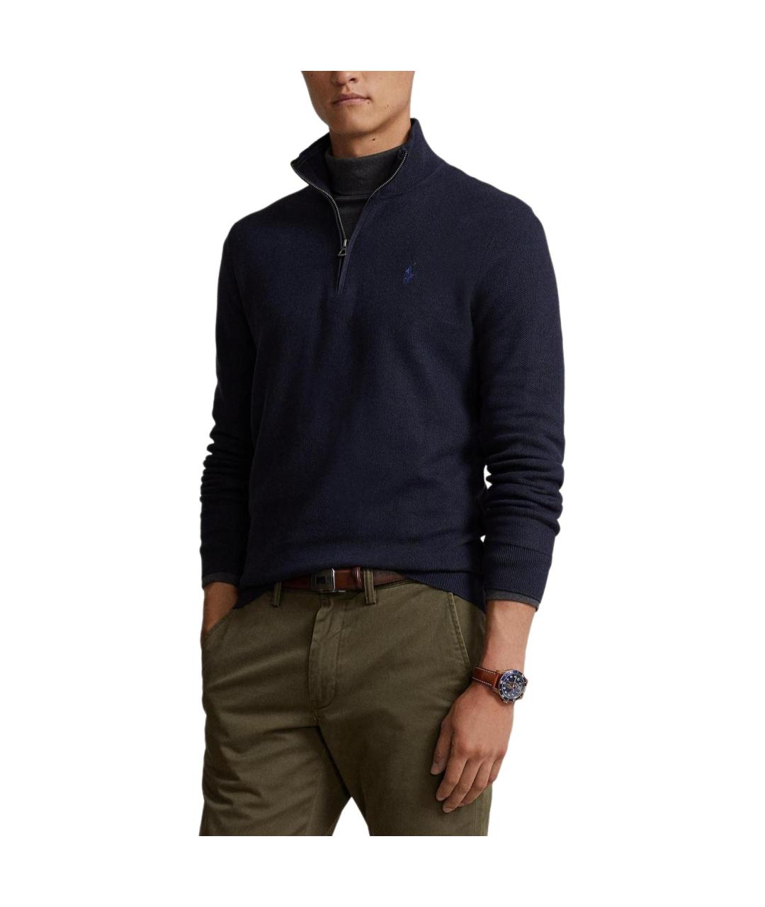 POLO RALPH LAUREN Темно-синий джемпер / свитер, фото 2