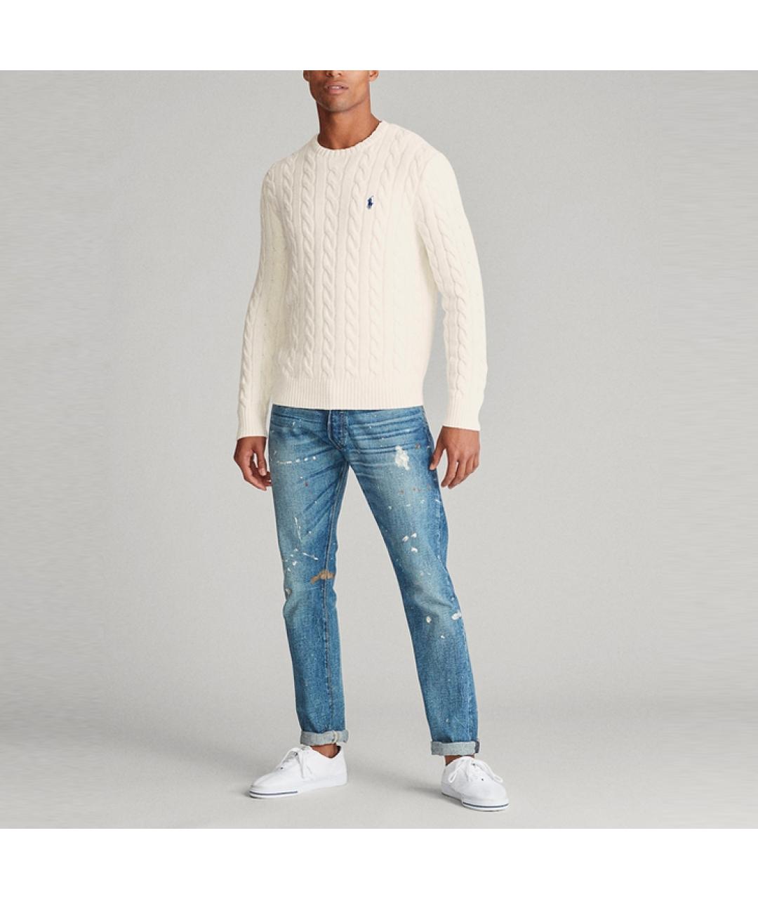 POLO RALPH LAUREN Бежевый джемпер / свитер, фото 4