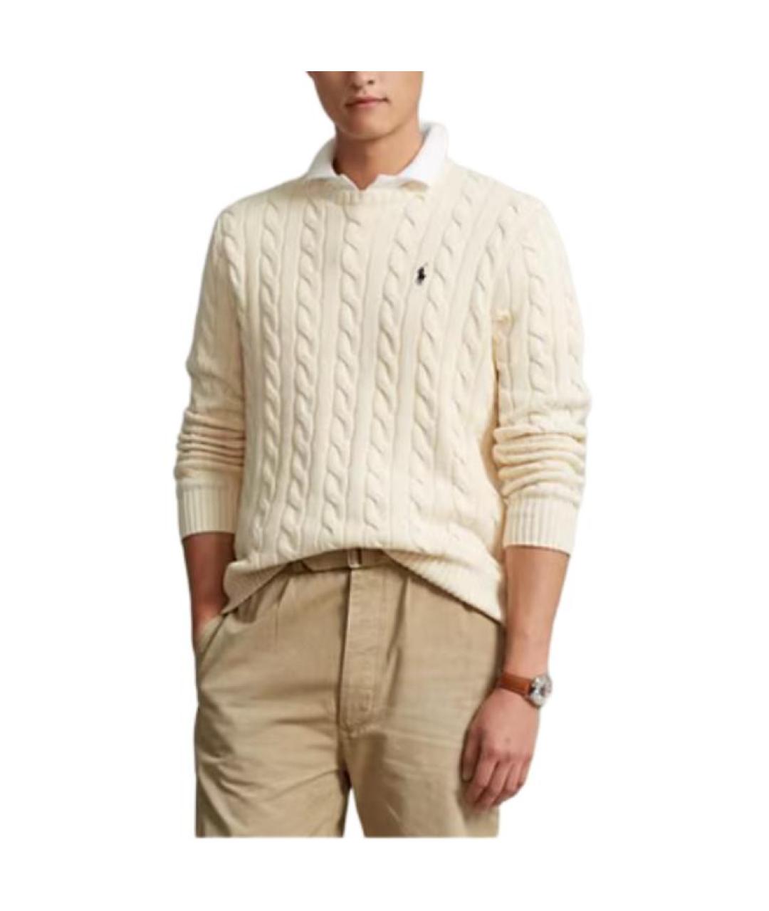POLO RALPH LAUREN Бежевый джемпер / свитер, фото 5