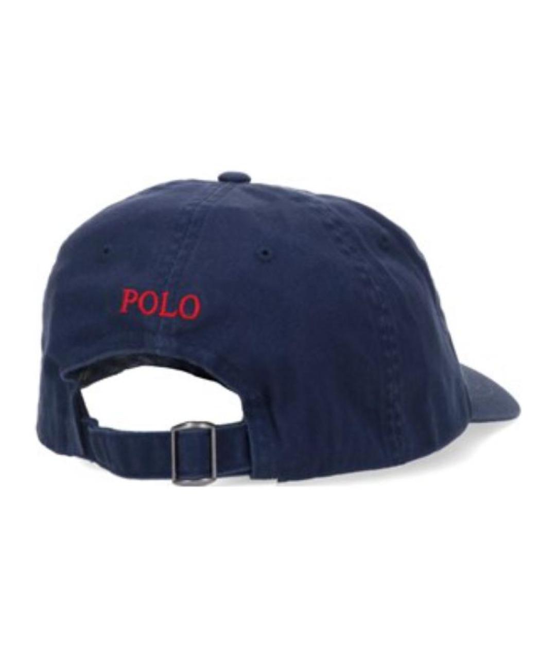 POLO RALPH LAUREN Синяя хлопковая кепка/бейсболка, фото 2
