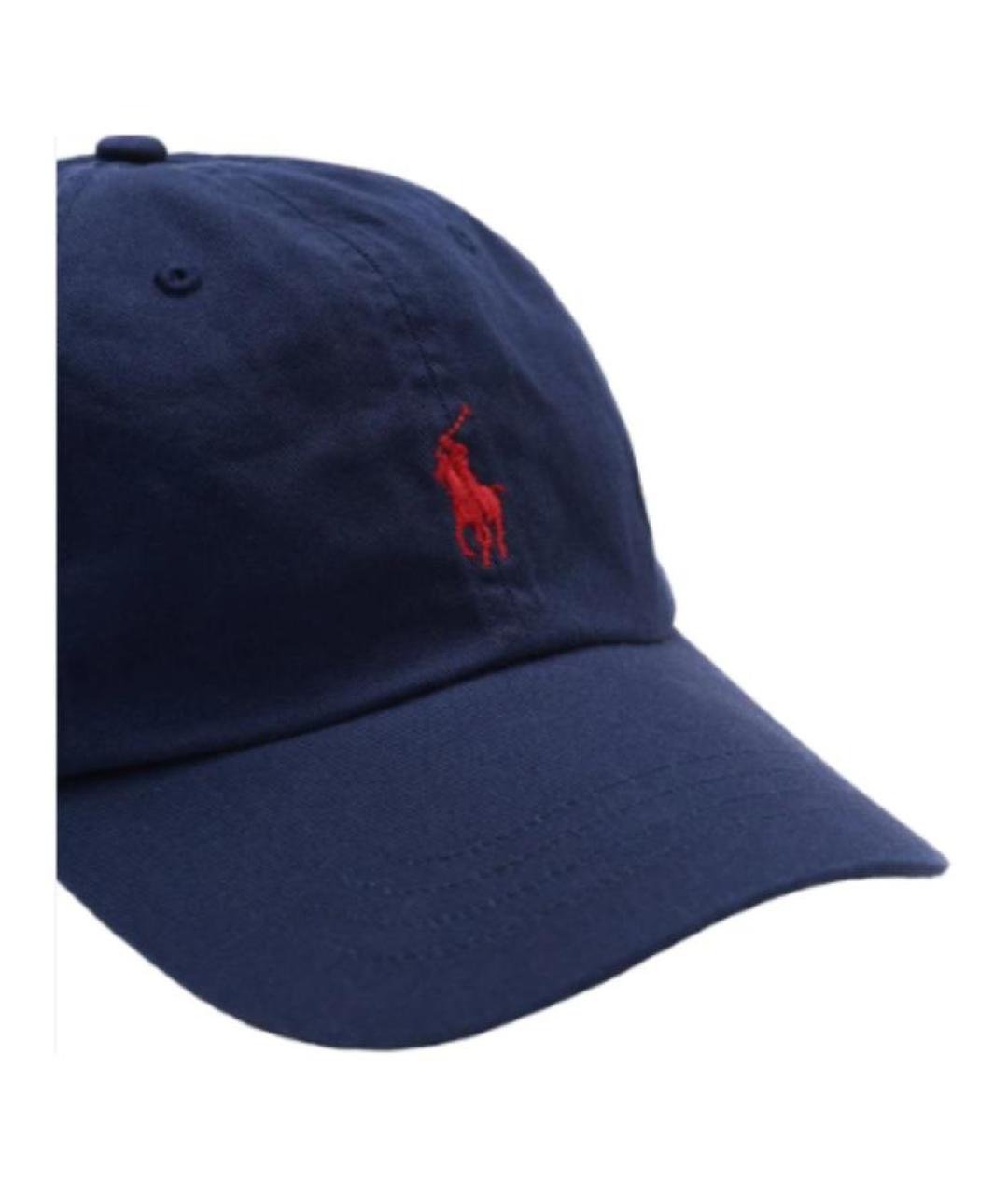 POLO RALPH LAUREN Синяя хлопковая кепка/бейсболка, фото 4