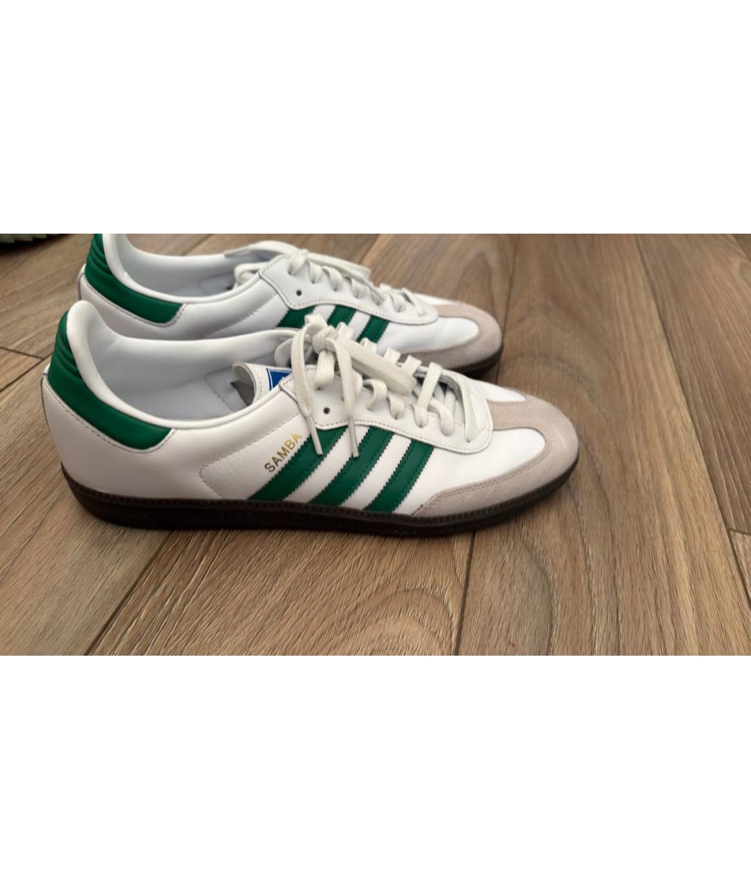 ADIDAS Белые кожаные низкие кроссовки / кеды, фото 7