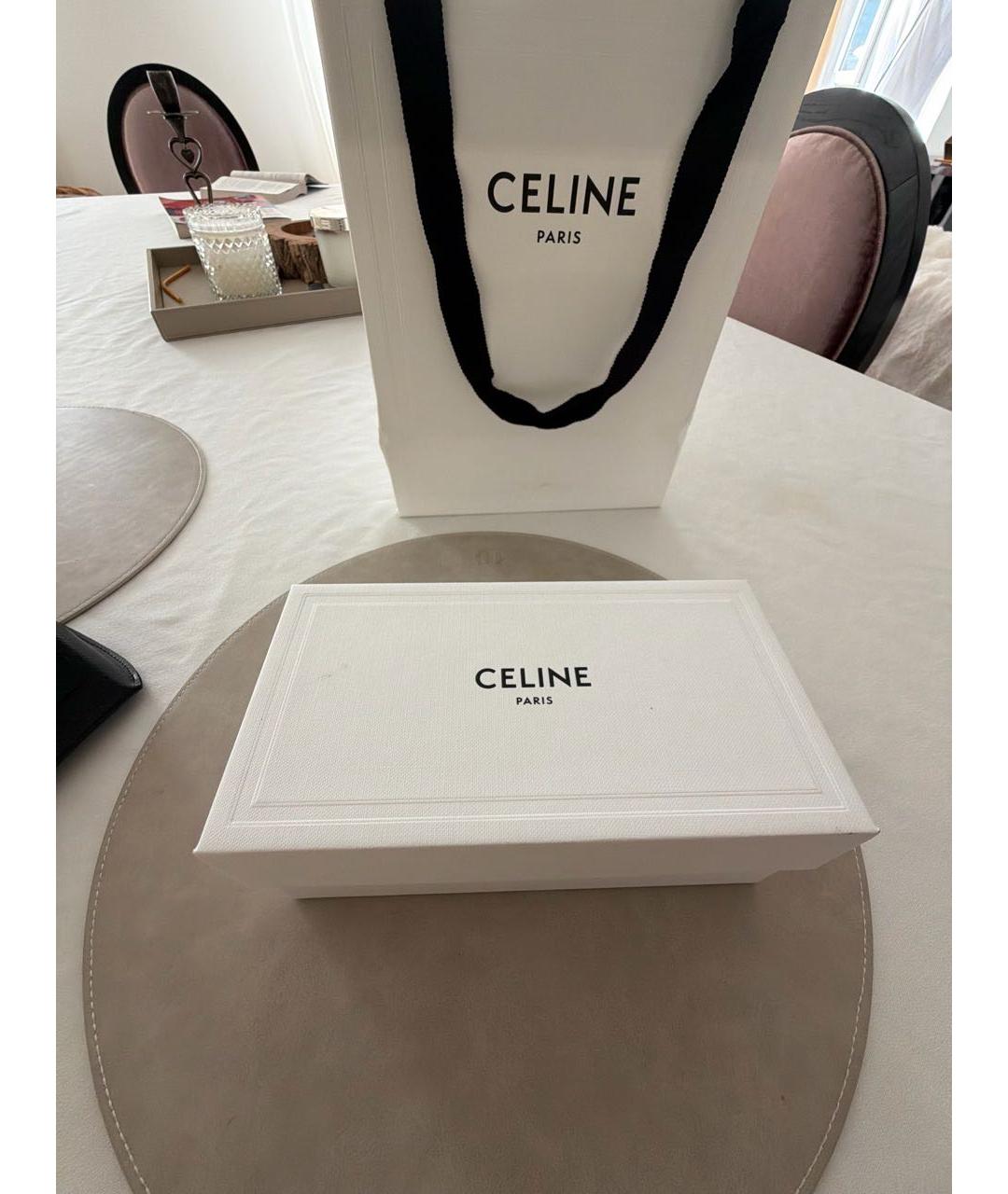 CELINE Черные пластиковые солнцезащитные очки, фото 4