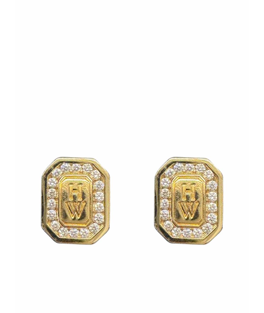 Harry Winston Золотые серьги из желтого золота, фото 1