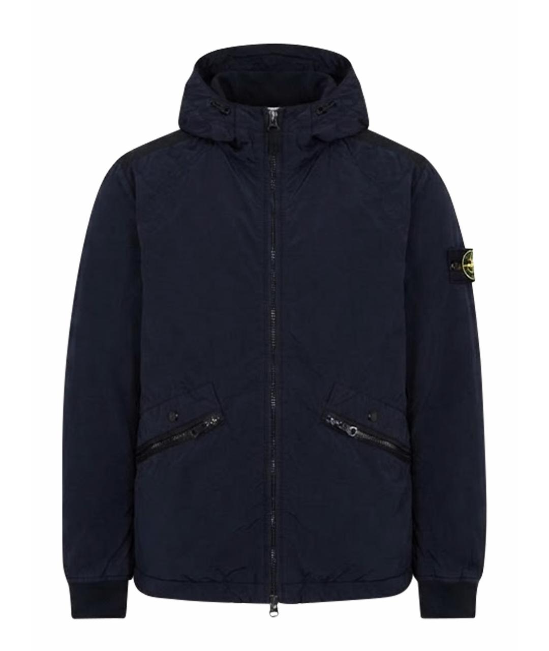 STONE ISLAND Темно-синяя куртка, фото 1