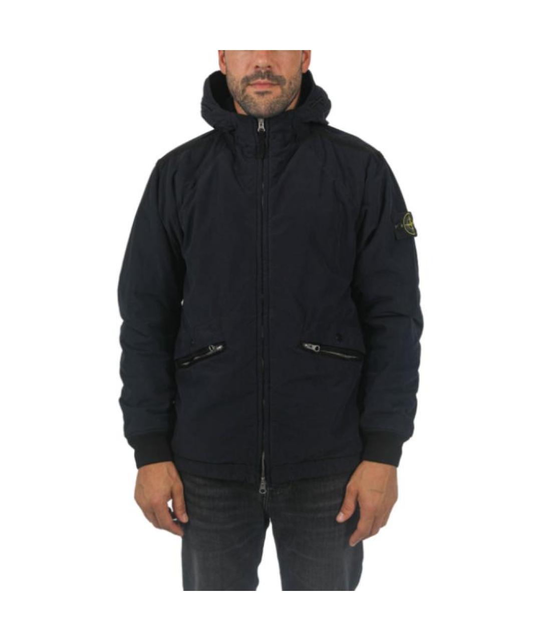 STONE ISLAND Темно-синяя куртка, фото 2