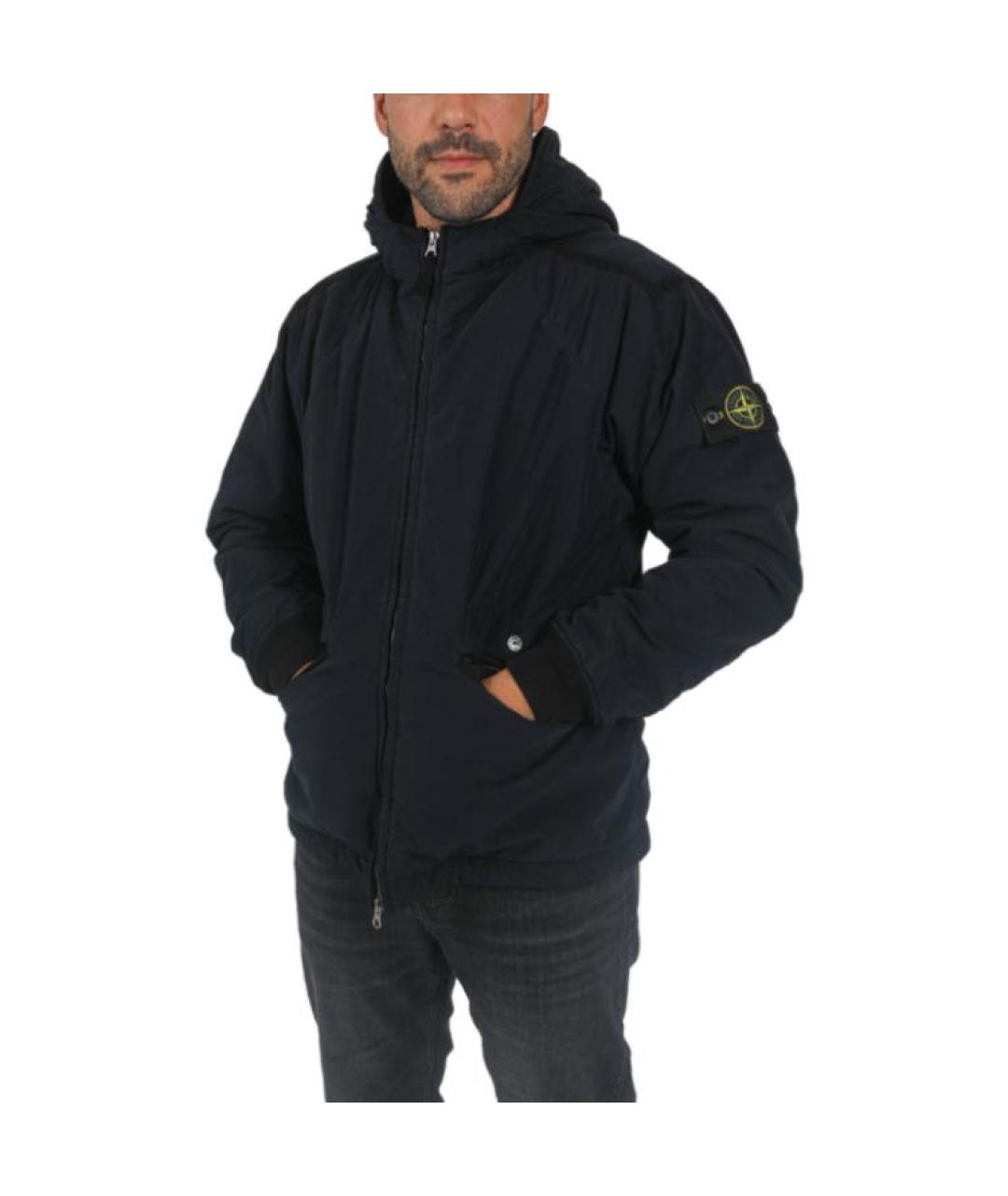 STONE ISLAND Темно-синяя куртка, фото 3