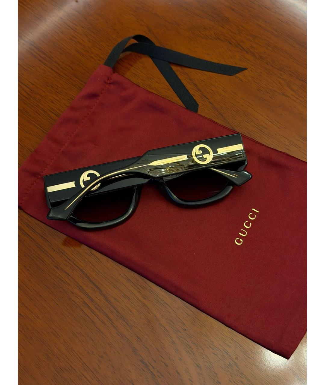 GUCCI Черные солнцезащитные очки, фото 2