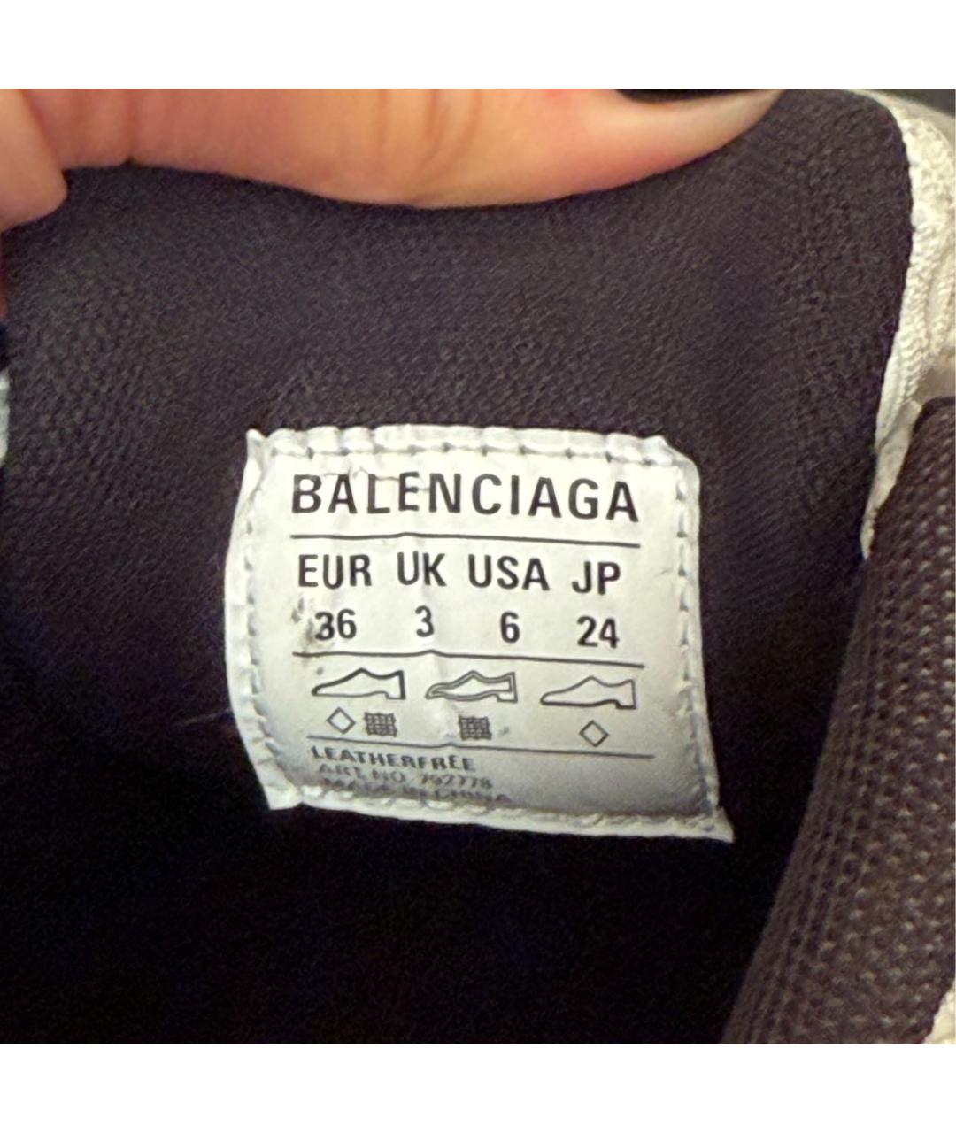BALENCIAGA Серые резиновые кроссовки, фото 6