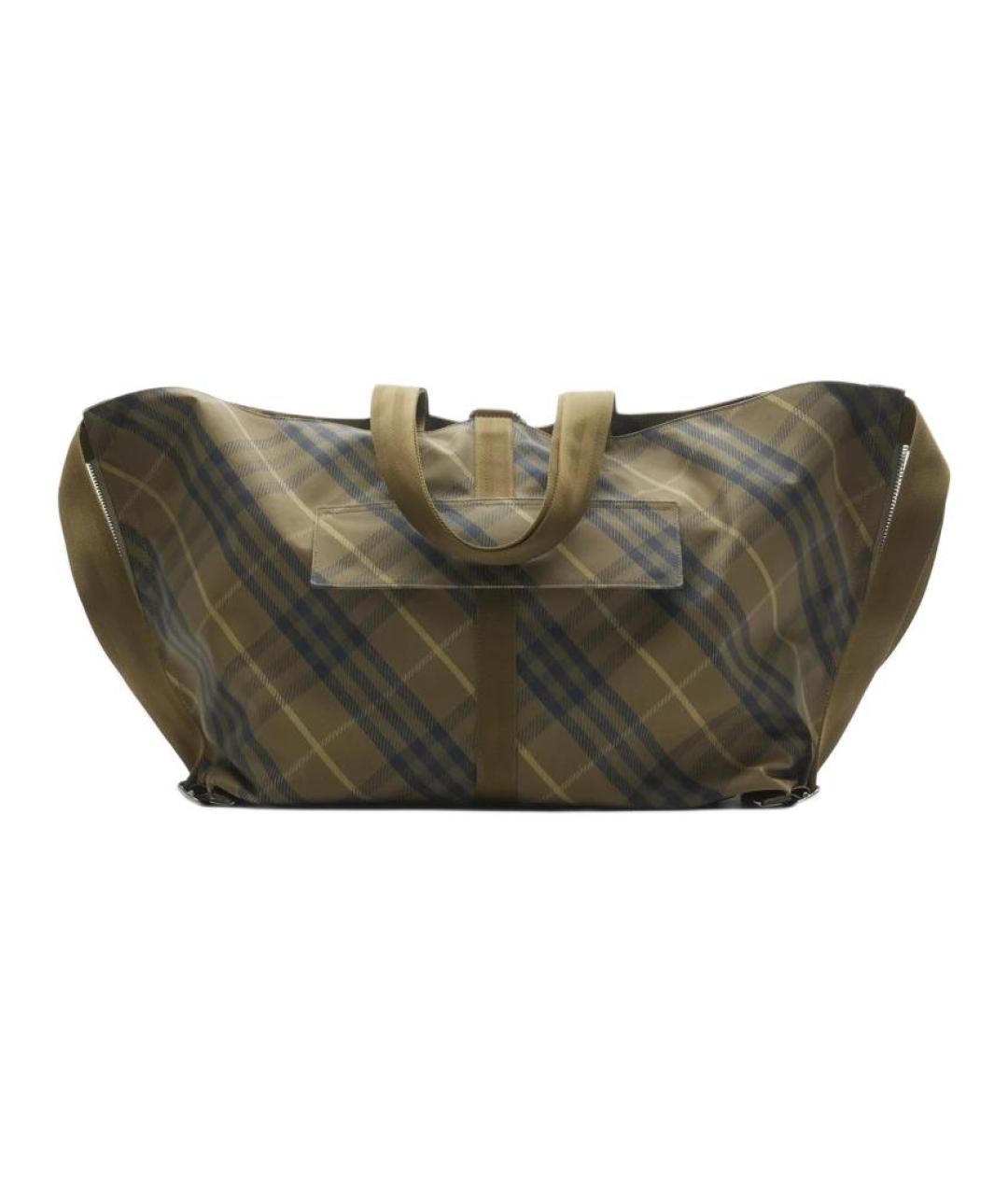 BURBERRY Зеленый синтетический рюкзак, фото 1