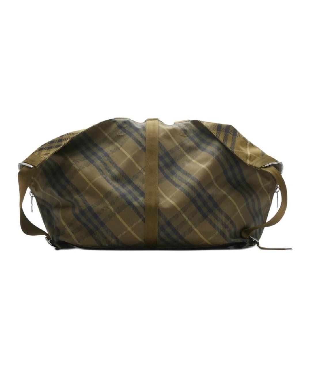 BURBERRY Зеленый синтетический рюкзак, фото 3