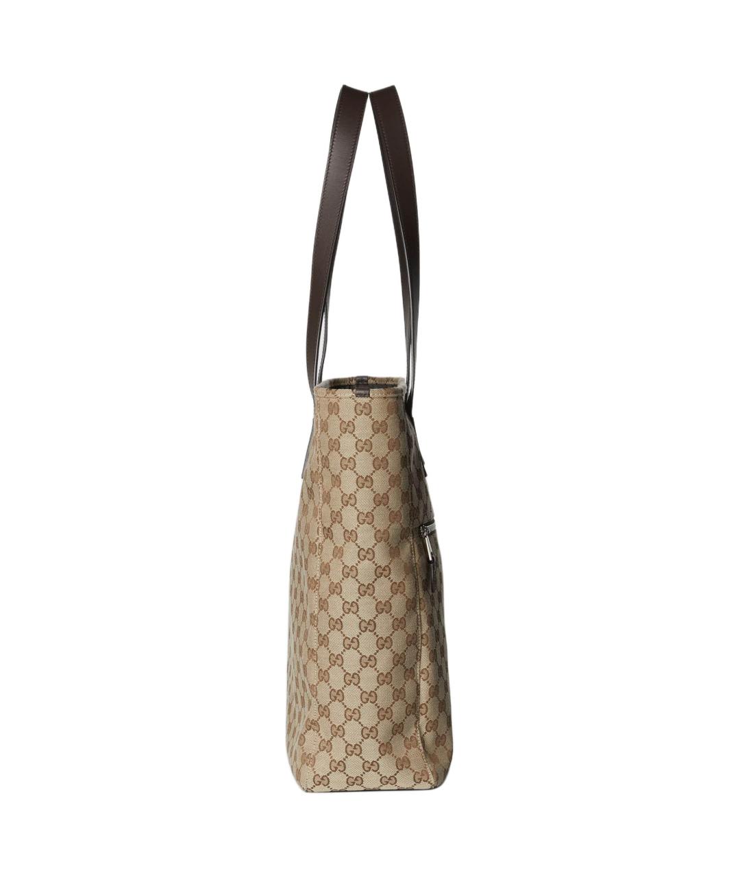 GUCCI Коричневая канва сумка на плечо, фото 3