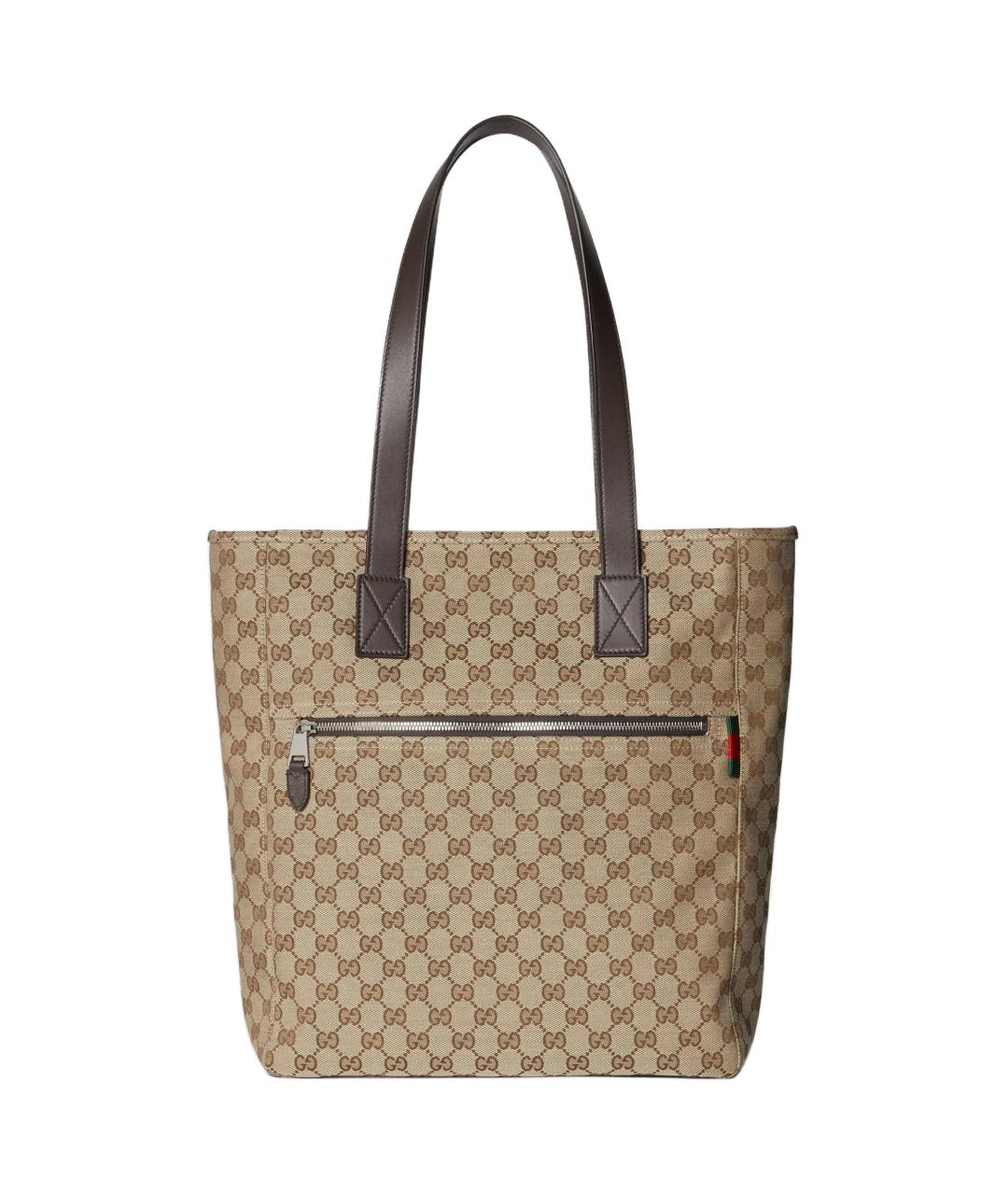 GUCCI Коричневая канва сумка на плечо, фото 1
