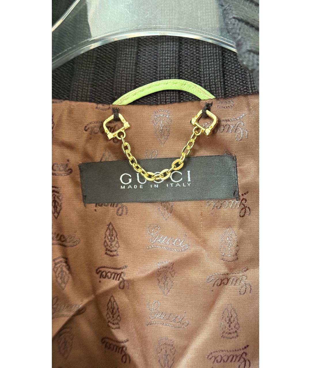 GUCCI Зеленая кожаная куртка, фото 8