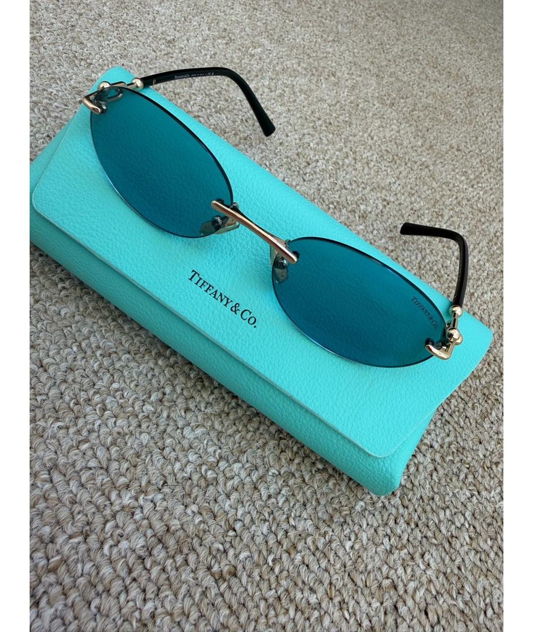 TIFFANY&CO Бирюзовые солнцезащитные очки, фото 3