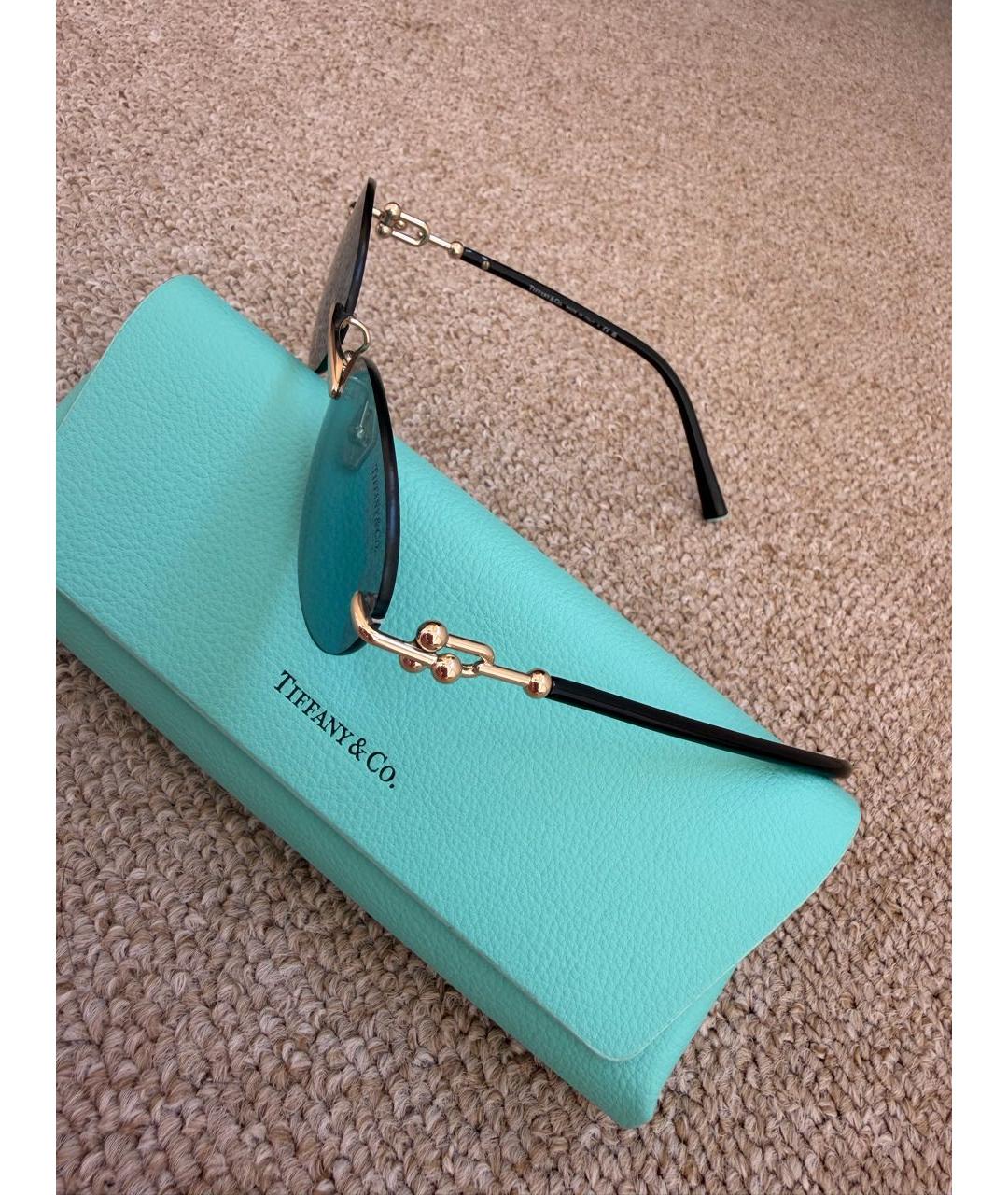 TIFFANY&CO Бирюзовые солнцезащитные очки, фото 2