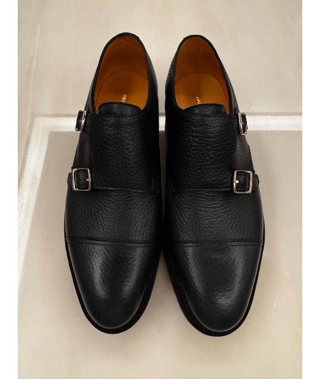 JOHN LOBB Темно-синие кожаные туфли, фото 2