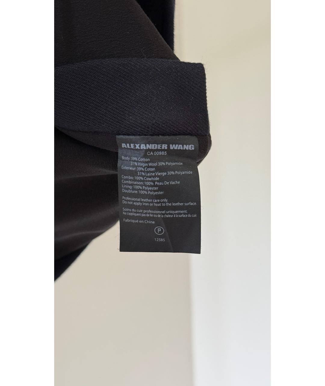ALEXANDER WANG Черная юбка мини, фото 6