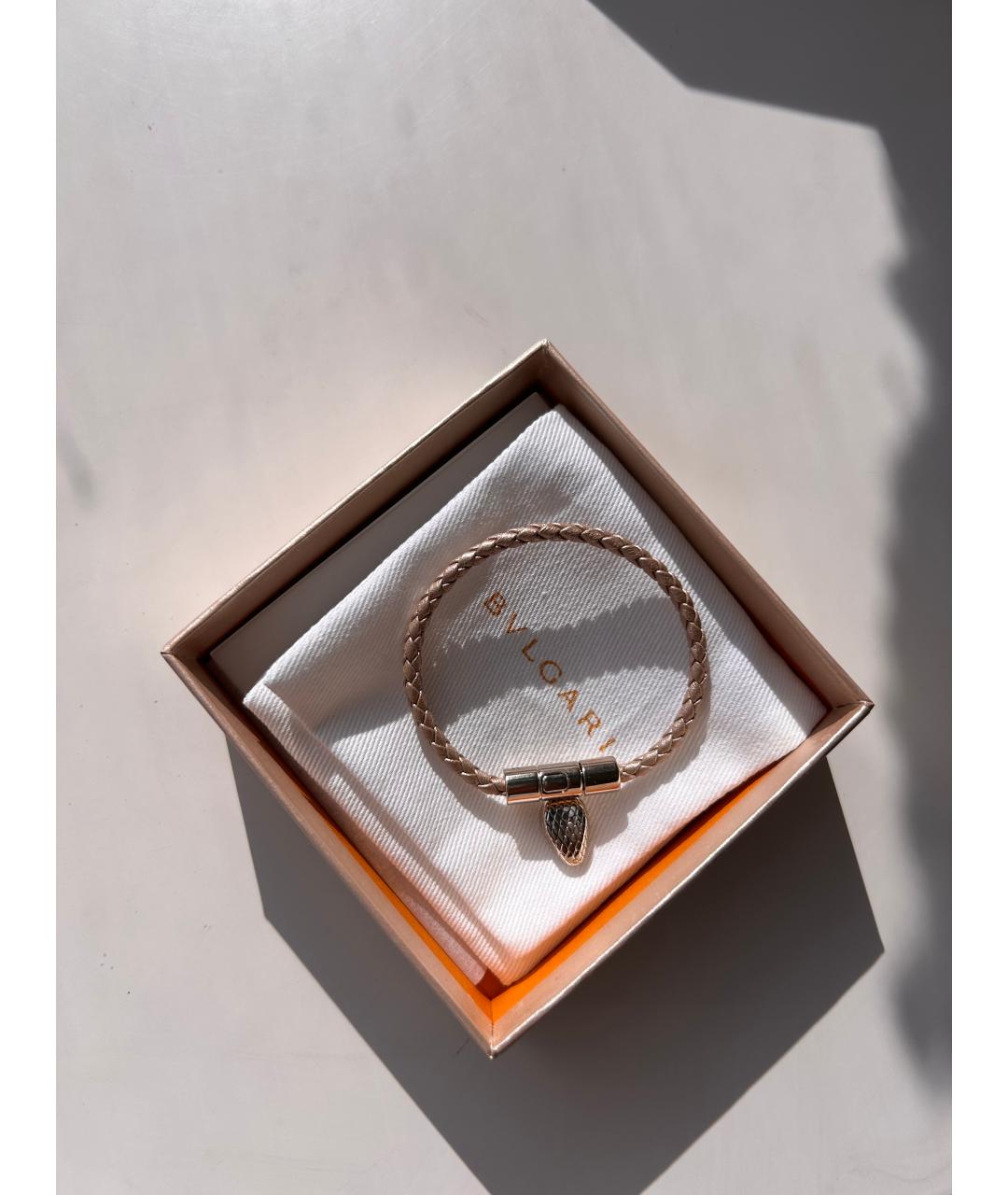 BVLGARI Бежевый браслет, фото 2