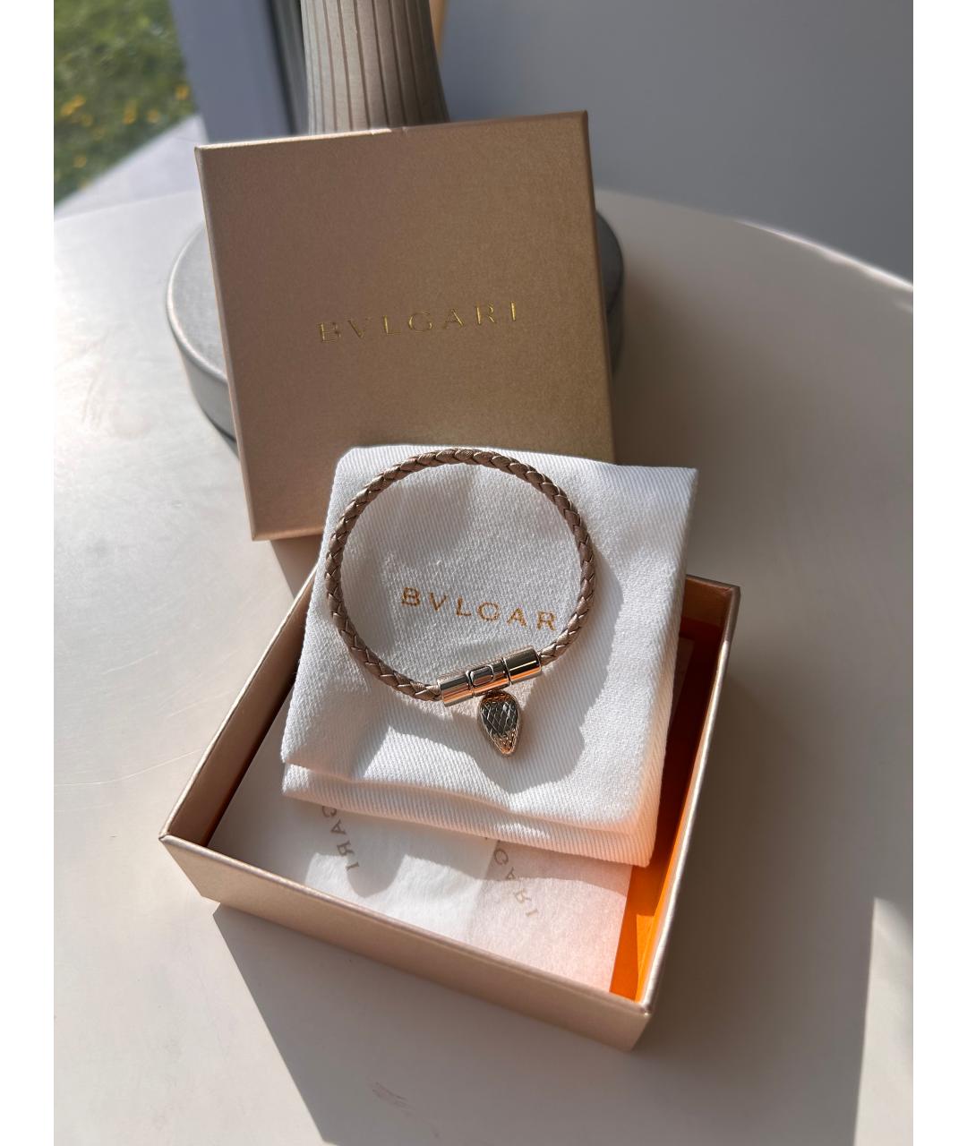 BVLGARI Бежевый браслет, фото 3