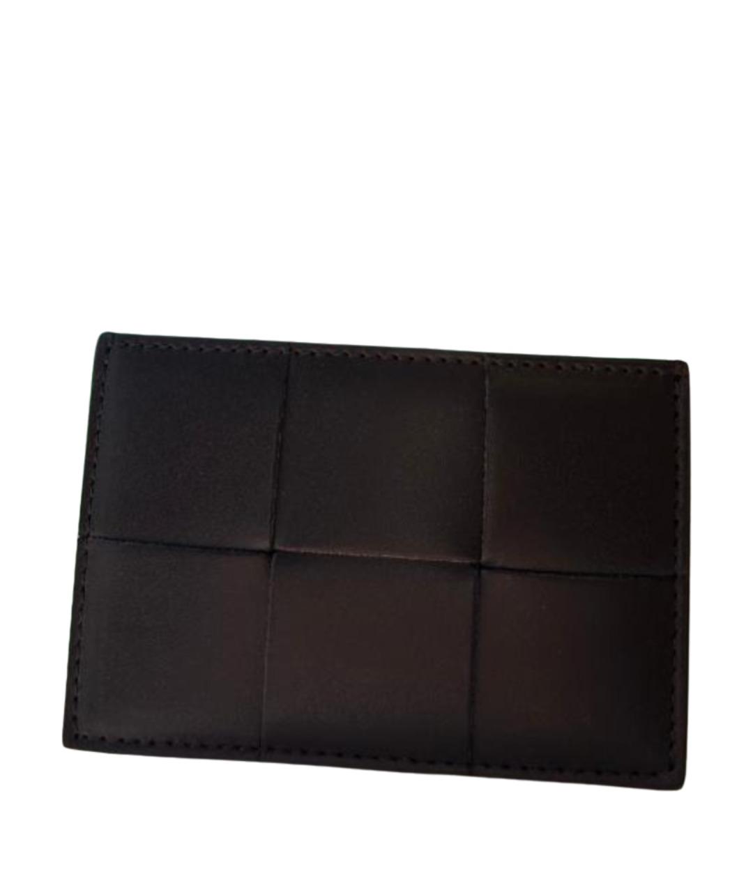 BOTTEGA VENETA Коричневый кожаный кардхолдер, фото 1
